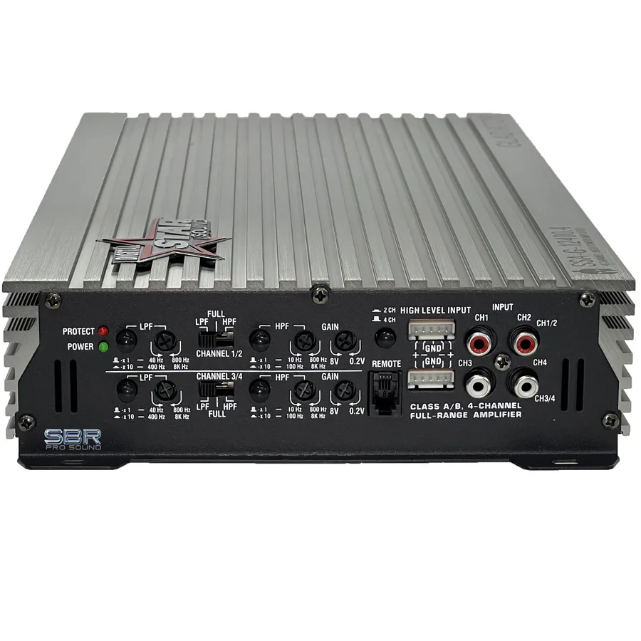 Starsound Ssa-G-12400.4 4ch 100rms Amp view 6