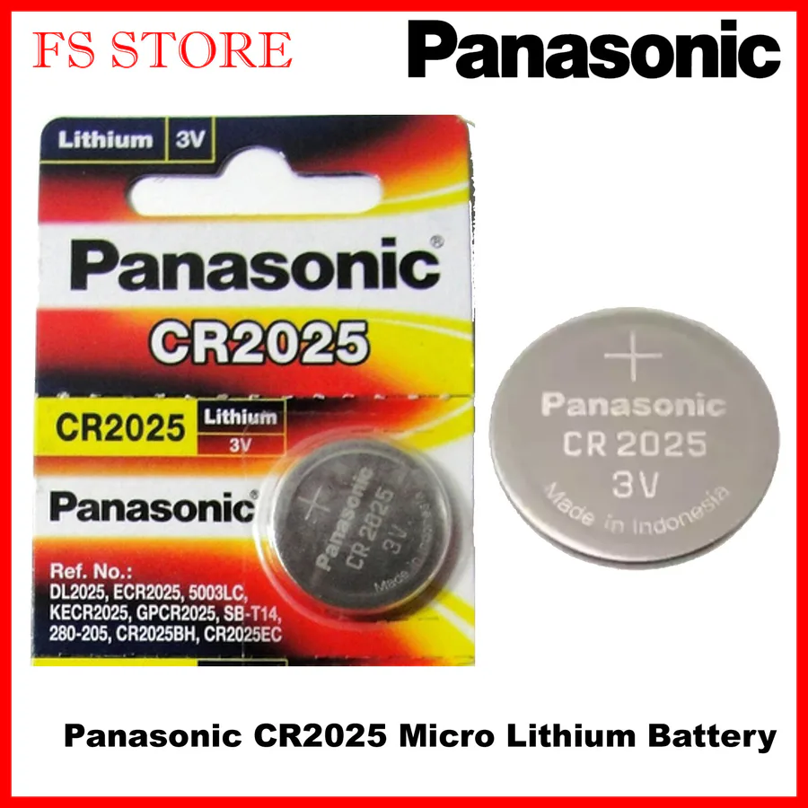Panasonic Cr2025 Battery view 3