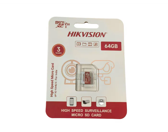 Hikvision 64gb Micro Sd + Adapter view 8