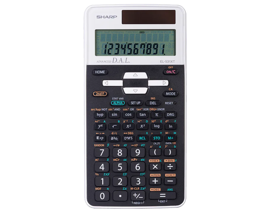 Sharp El531 Wh-Bbk Scientific Calculator view 2
