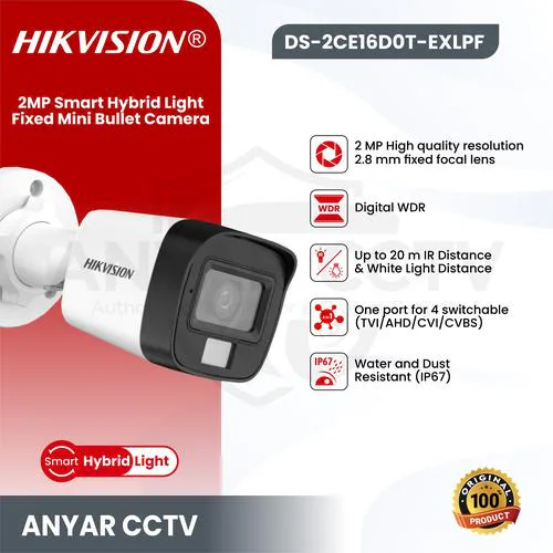 Hik Vision Ds-2ce16d0t-Exlpf Smart Hybrid Camera view 9