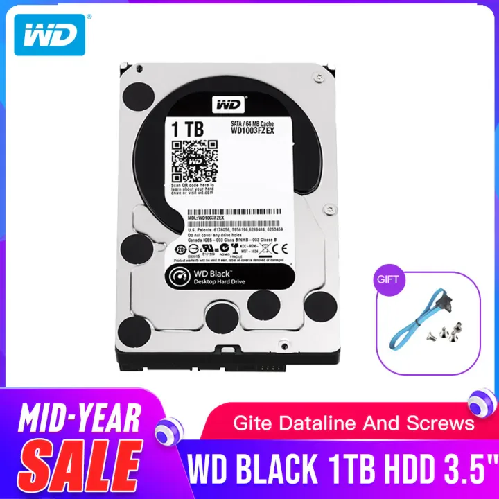 Wd 1tb 3.5" Int Hard Drive view 7