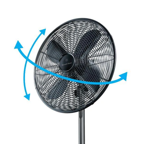 Br Hfn110 40cm Gun Metal Steel Pedastel Fan view 2