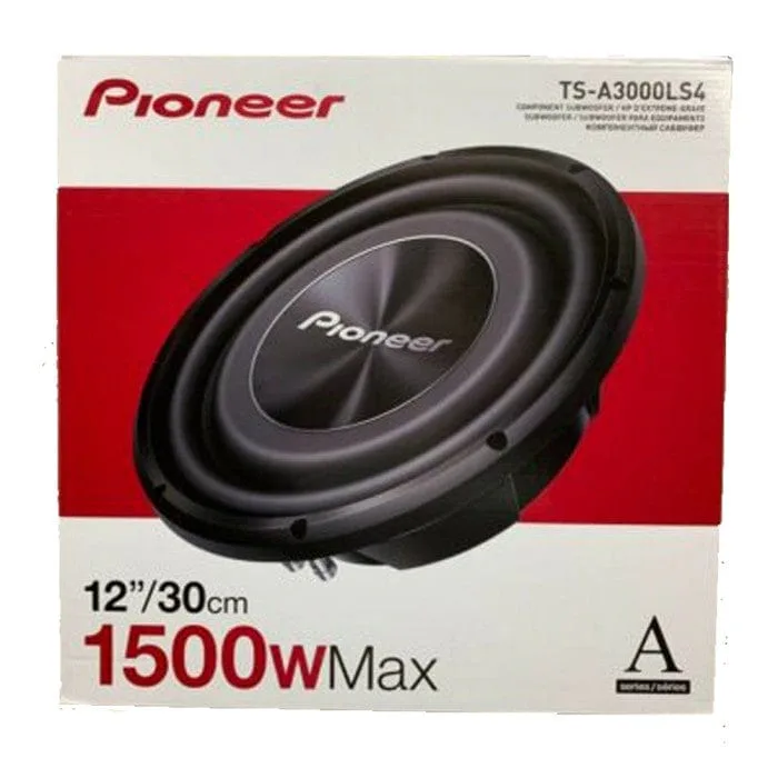 Pioneer Ts-A3000ls4 12" Flat Car Subwoofer
