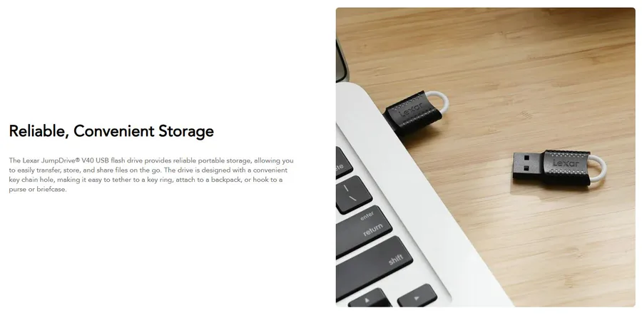Lexar Ljdv040128g-Bnb 128gb Usb2.0 Flash Drive view 2