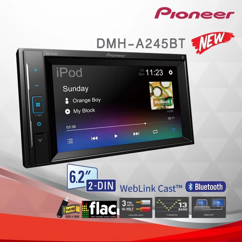 Pioneer Dmh-A245bt Media Player Radio view 2