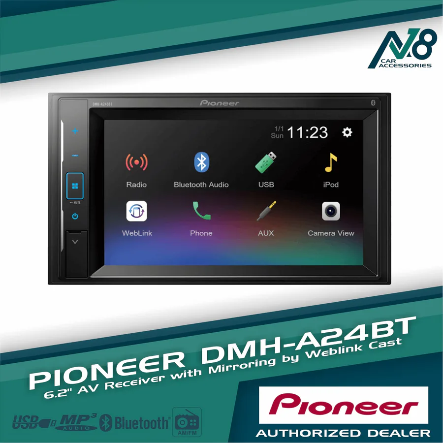 Pioneer Dmh-A245bt Media Player Radio view 7