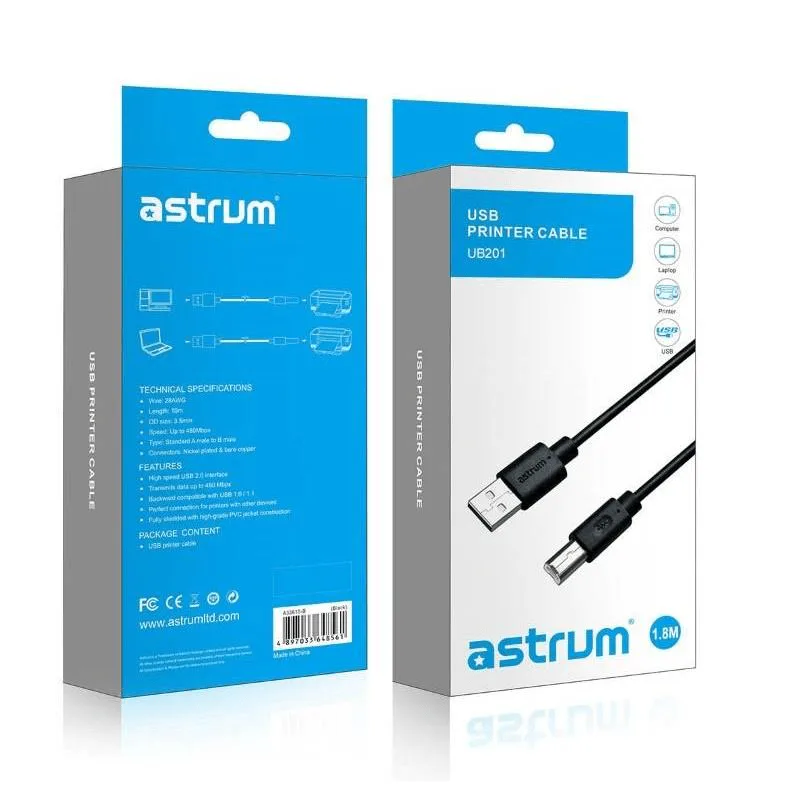 Astrum Ue201 Cable 1.8m Type A-F Extension view 3