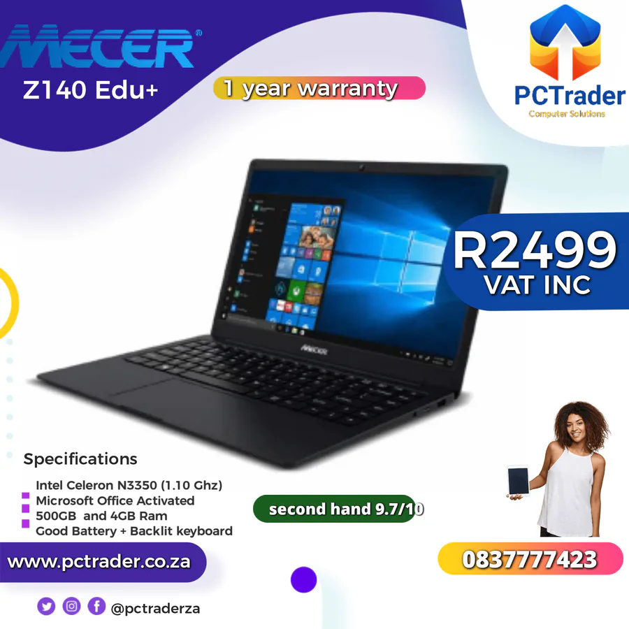 Mecer Z140c Grade C N4020/4gb/128gb N/Book view 7