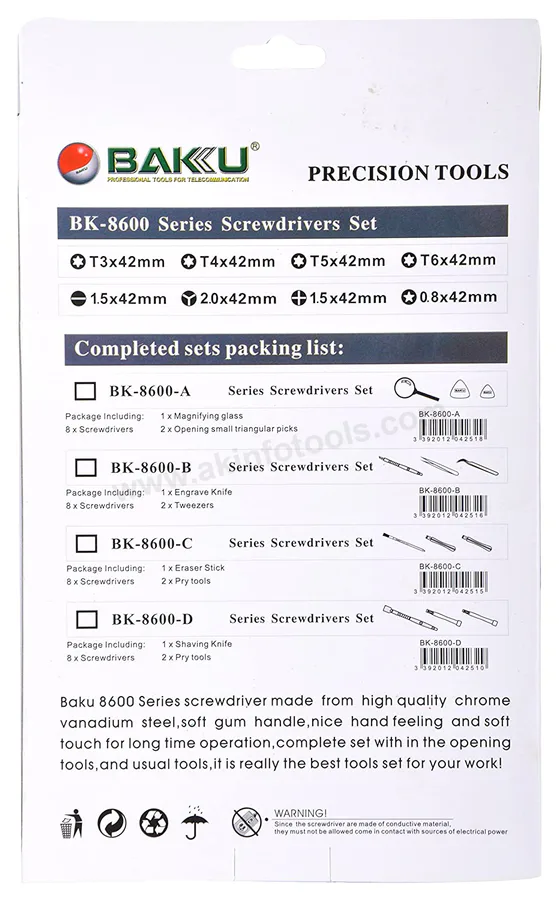 Baku Bk-8600 Precision Screwdriver Set view 6