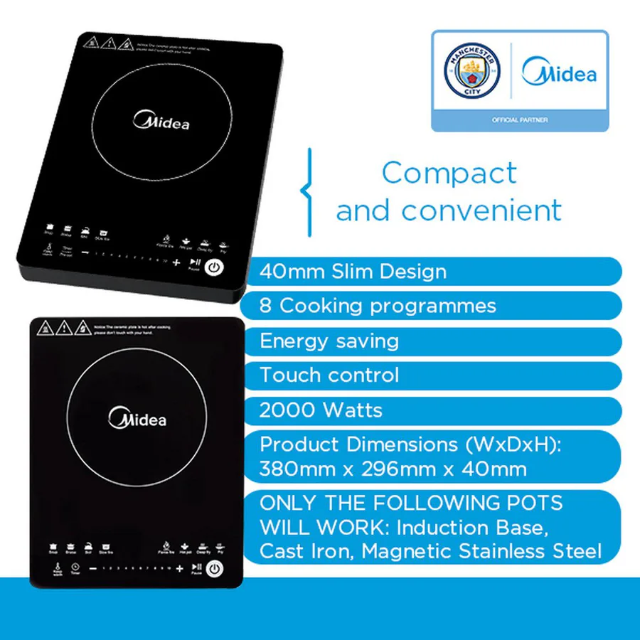 Midea Mc-Qhw2002 Digital Induction Cooker 2000w view 2