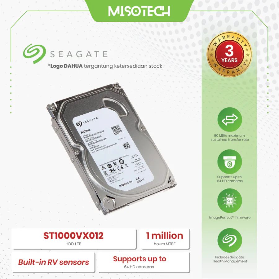 Seagate 1tb 3.5" Surveillance Hdd view 8
