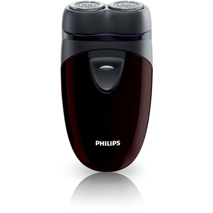 Philips Pq206/18 Electric Shaver Black/Maroon view 2