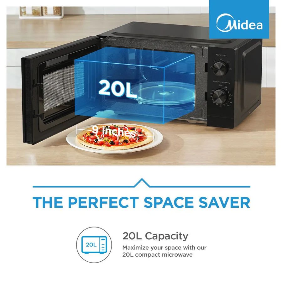 Midea Mm20-White 20l Inverter Manual Micro 700w view 2