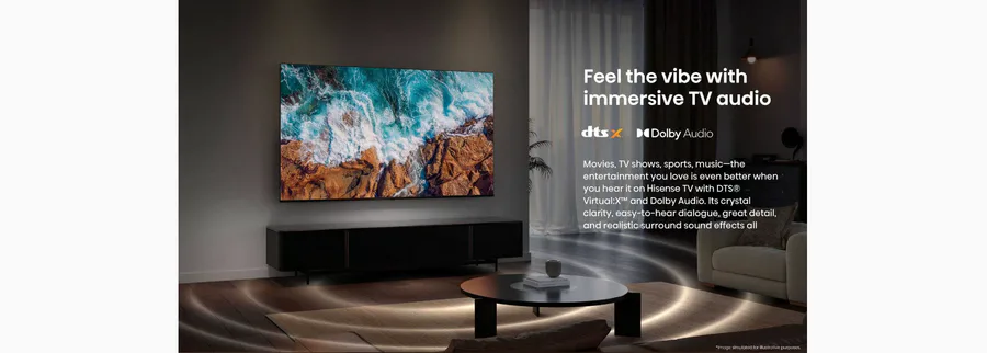 Hisense 70a6q 70" 4k UHD Smart TV view 3