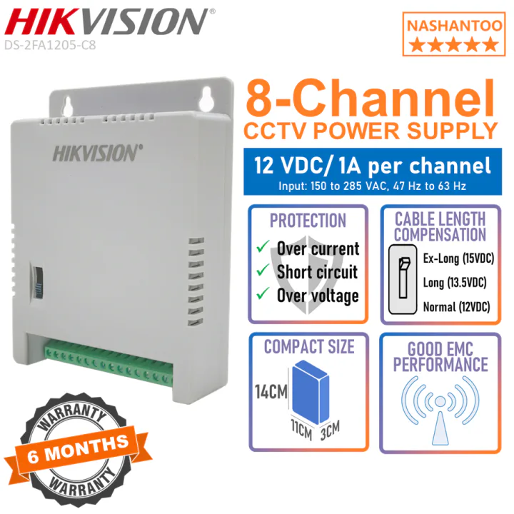 Hikvision Cctv 8ch Power Supply view 2