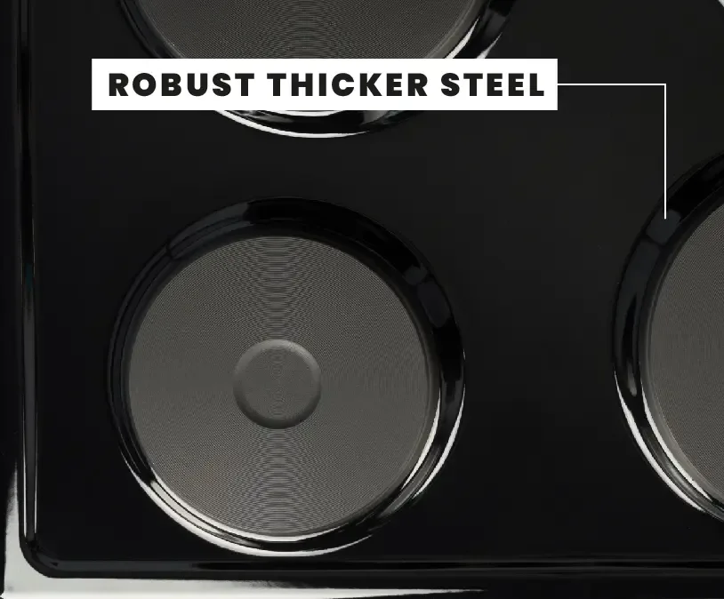 Univa U156b 4plt 600 Solid Hob Black view 5
