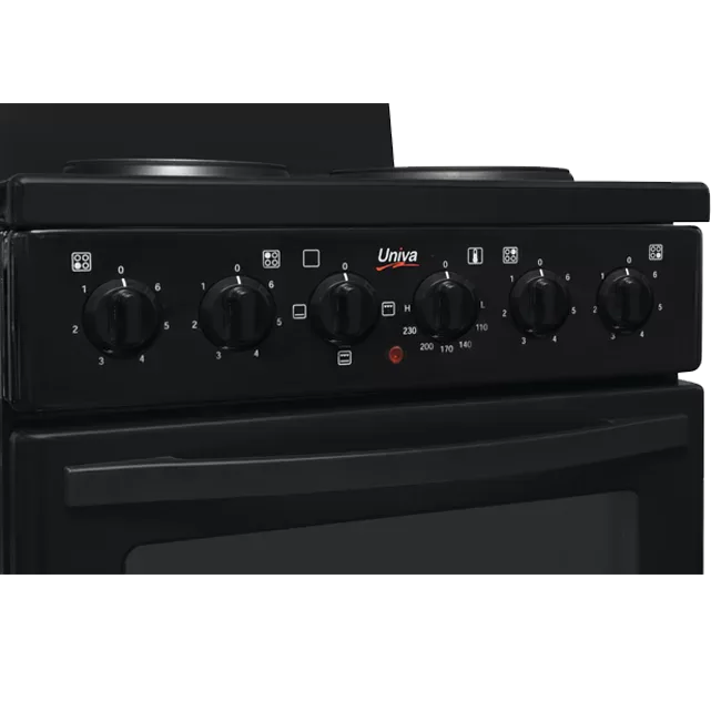 Univa U405-1 4 Plt 500-1 Elect Stove Blk view 4