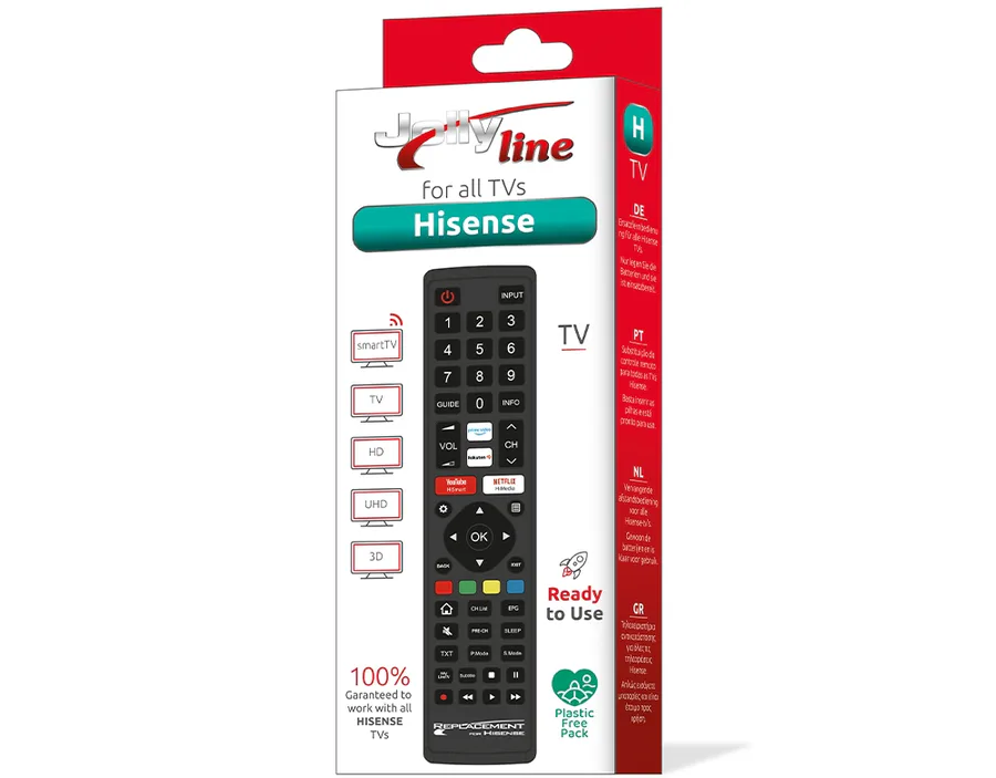 Jollyline Jl1720 Hisense TV Remote