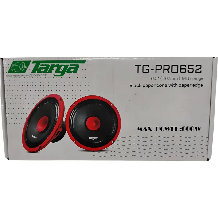 Targa Tg-Pro652 6" 600w Pro Mid Range