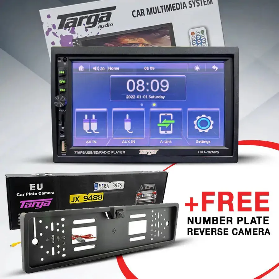 Targa Tdd-702mp5 7" D-Din Mp5 USB Phone Link Radio view 4