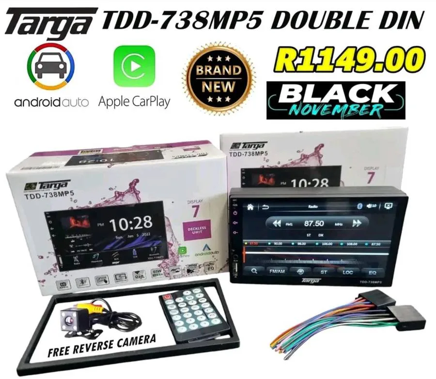 Targa Tdd-738mp5 Mp5 D/Din Mirror Link Radio