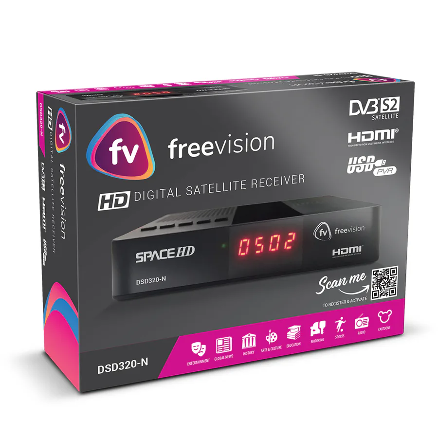 Space Dvb-S2 Freevision Satellite Receiver view 5