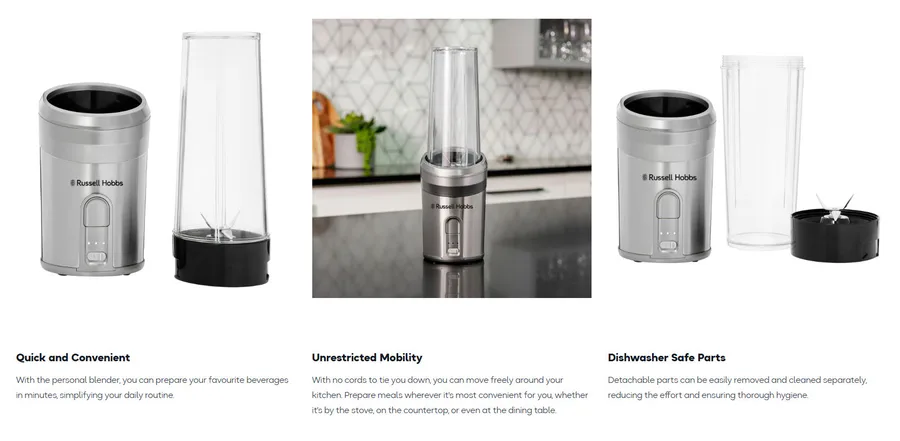 Russel Hobbs Rhcpb Cordless Personal Blender view 2