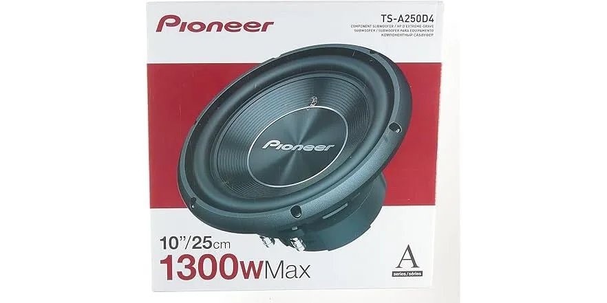 Pioneer Ts-A250d4 1300w Dvc 10" Sub view 8