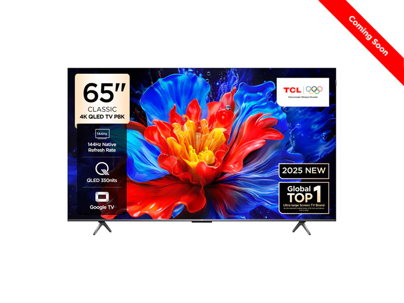 Tcl 65p8k 65"  Google 144hz QLED  TV view 2