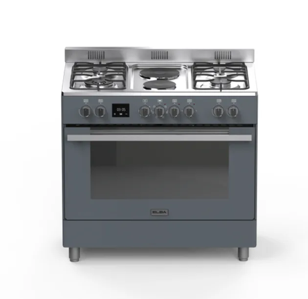 Elba 04/9s4ex737sg 90cm 4gas Burner 2 Elec Cooker