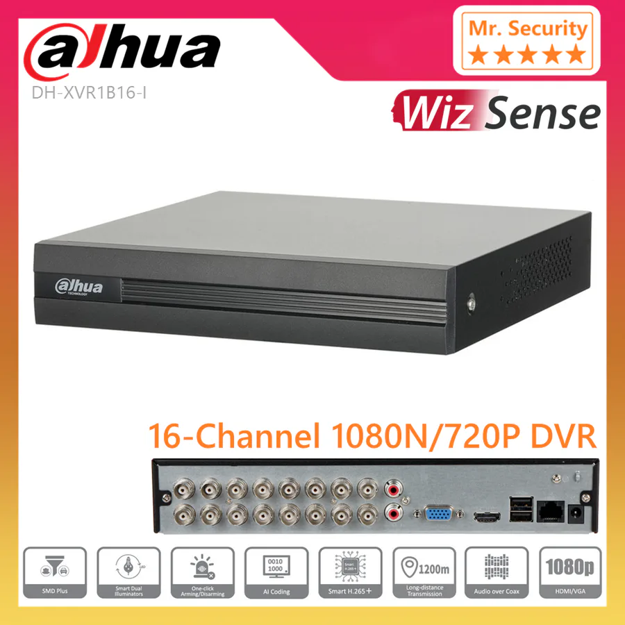 Dahua Dh-Xvr1b16 Hdvci Digital Video Recorder view 2