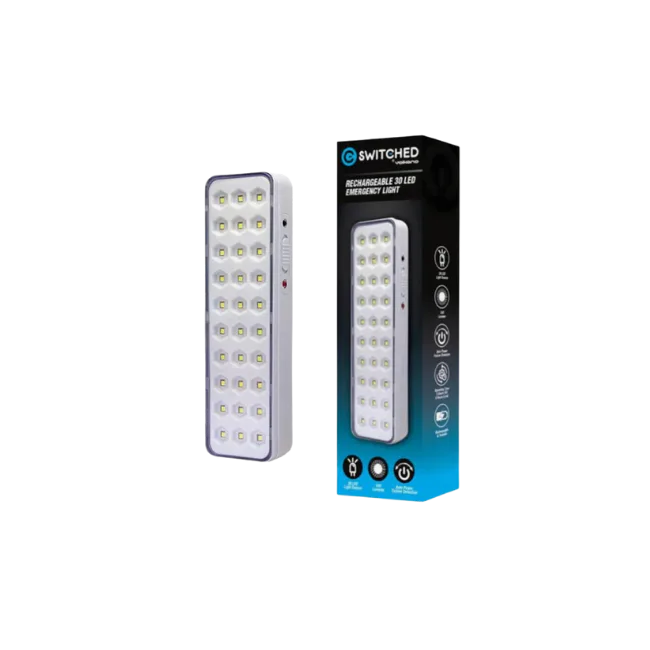 Switched Swd-50001-Wt 30 LED Emergency Light Ac