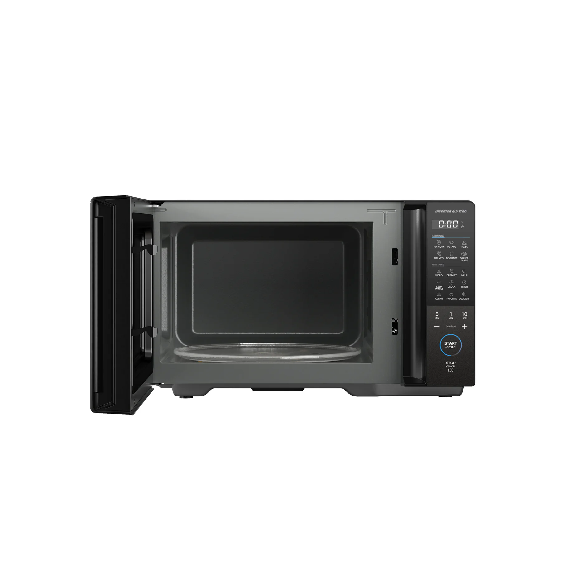 Midea Em30black 30l Inverter Digital Microwave - Black view 2