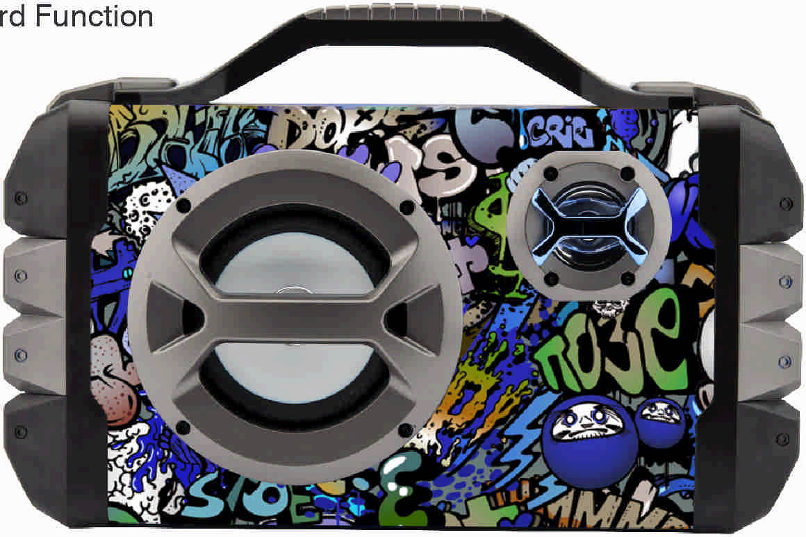 Aiwa 20W Graffiti Bluetooth Speaker - AHH-9000